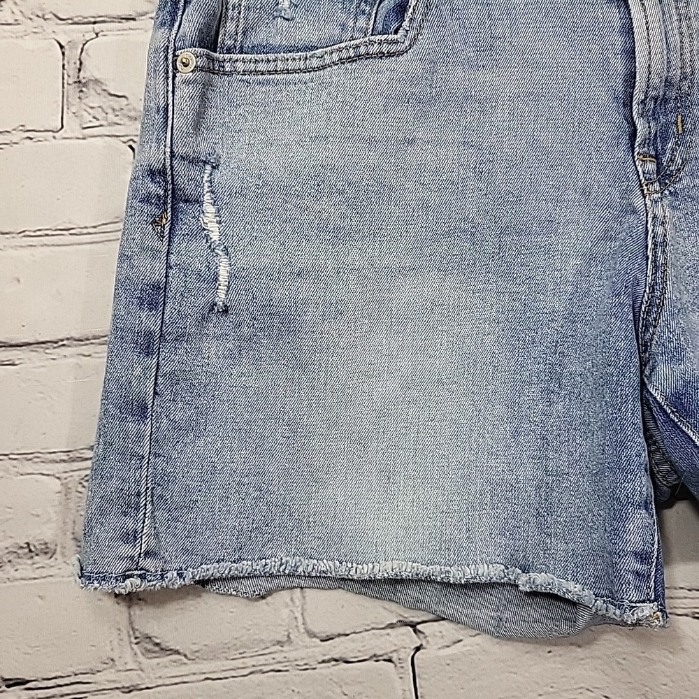 Gap Cut-Offs Jean Shorts Womens Sz 31 Distressed Stretch Denim 5" Retro - Picture 3 of 12